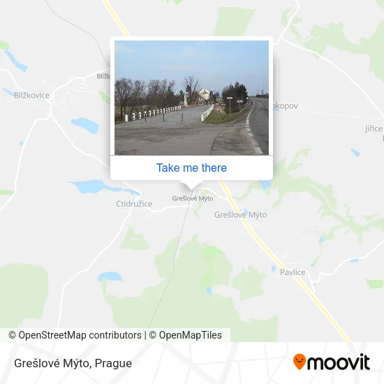 Карта Grešlové Mýto