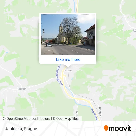 Карта Jablůnka