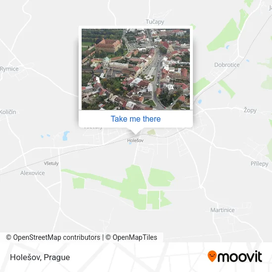 Карта Holešov
