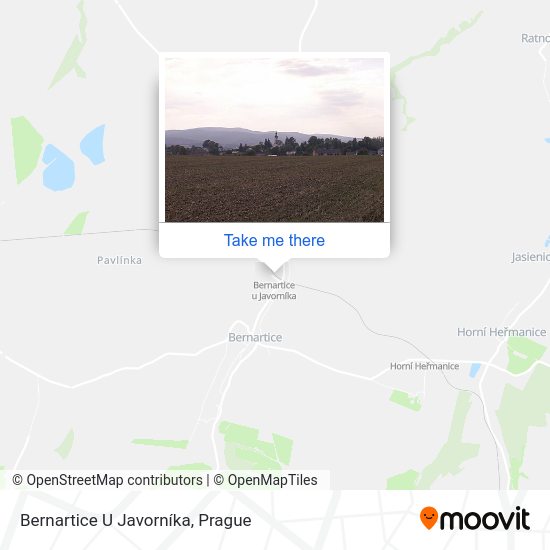 Bernartice U Javorníka map