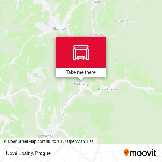 Карта Nové Losiny