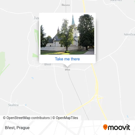 Карта Břest