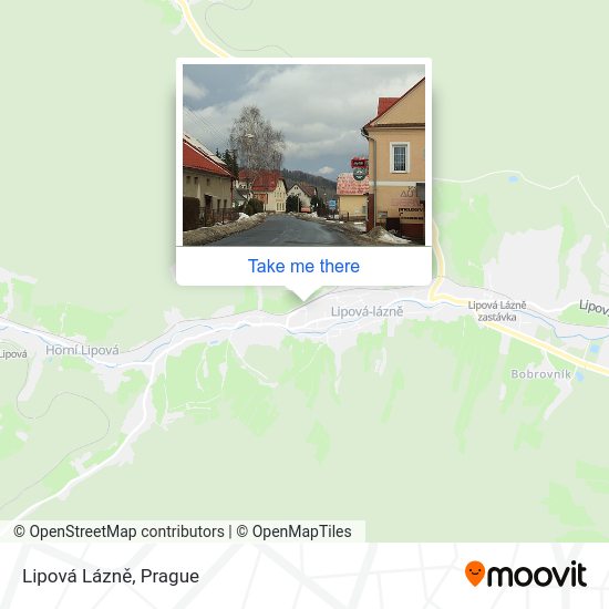 Lipová Lázně map