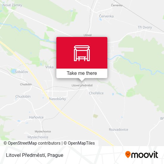 Litovel Předměstí map