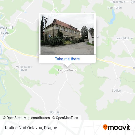 Kralice Nad Oslavou map