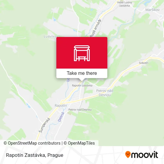 Карта Rapotín Zastávka