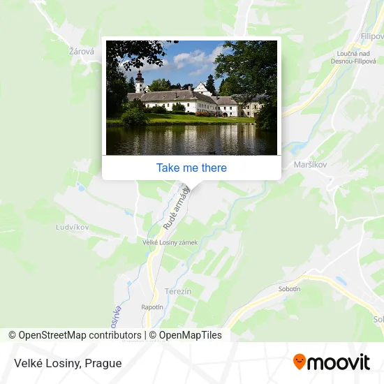 Карта Velké Losiny