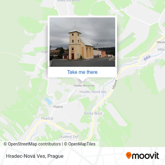 Карта Hradec-Nová Ves