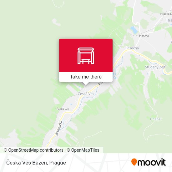 Česká Ves Bazén map