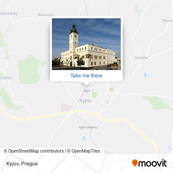 Карта Kyjov