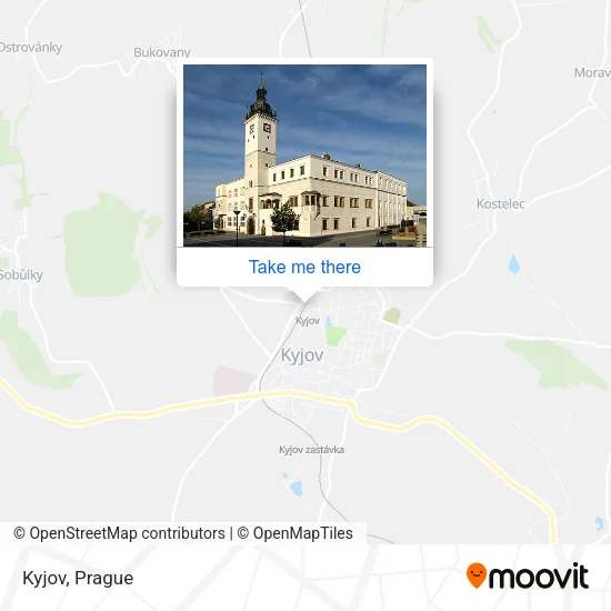 Карта Kyjov