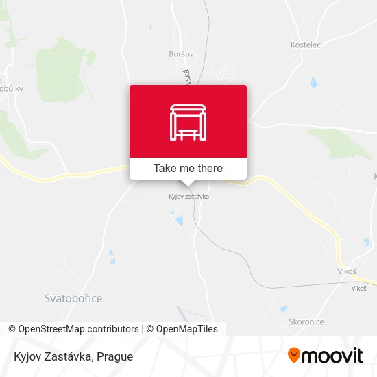 Карта Kyjov Zastávka