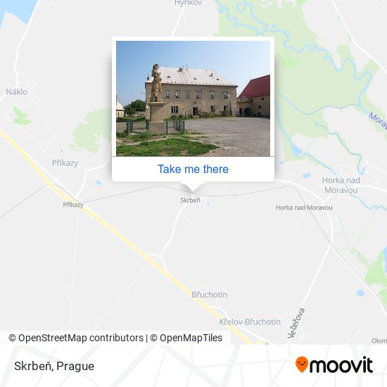 Skrbeň map