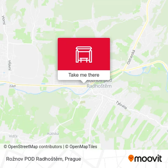 Rožnov POD Radhoštěm map