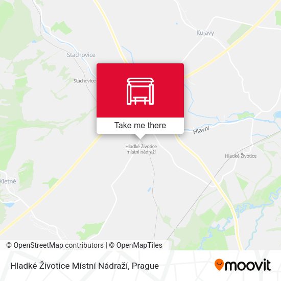 Hladké Životice Místní Nádraží map