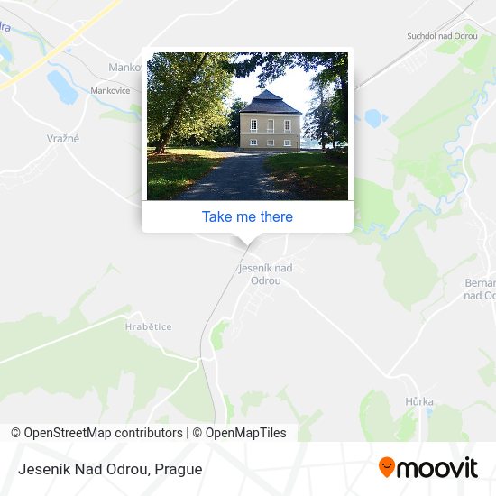 Jeseník Nad Odrou map
