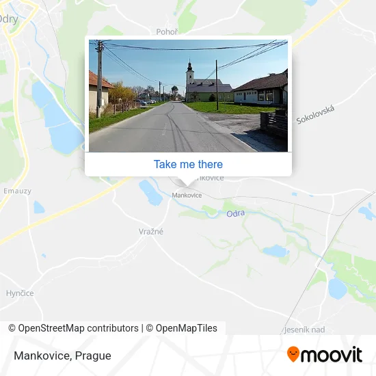 Карта Mankovice