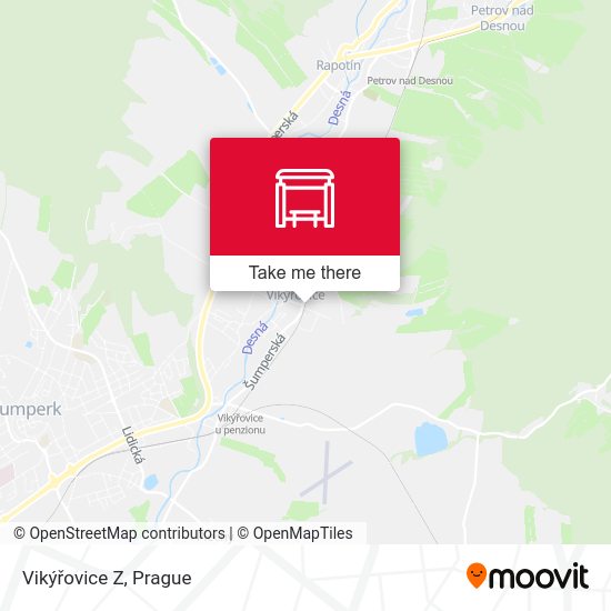 Vikýřovice Z map