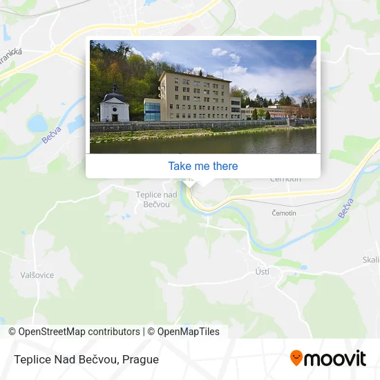 Карта Teplice Nad Bečvou