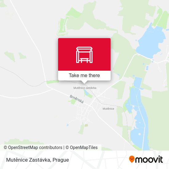 Mutěnice Zastávka map