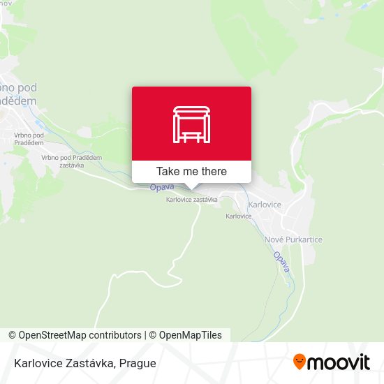 Карта Karlovice Zastávka