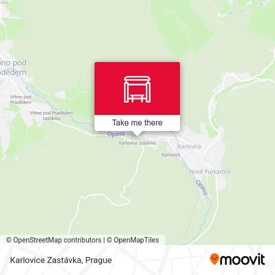Карта Karlovice Zastávka