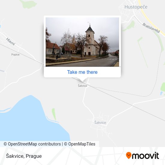 Šakvice map