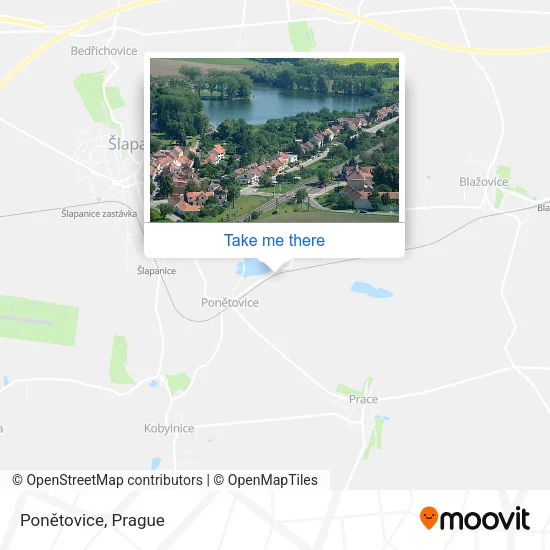 Карта Ponětovice