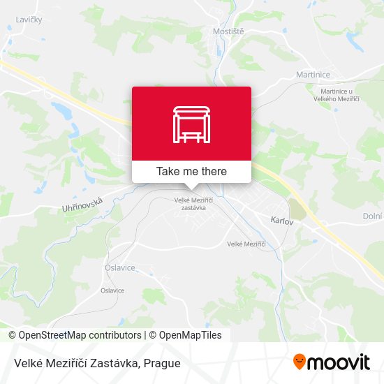 Velké Meziříčí Zastávka map