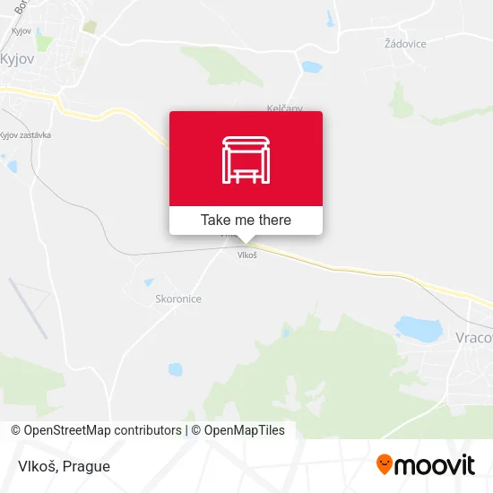 Карта Vlkoš