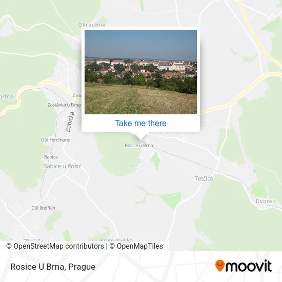 Карта Rosice U Brna