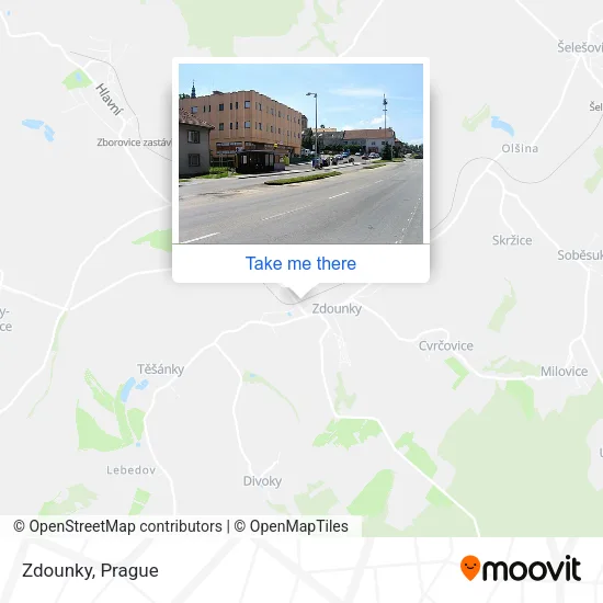 Карта Zdounky