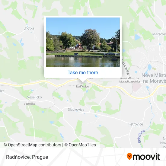 Карта Radňovice