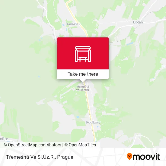 Třemešná Ve Sl.Úz.R. map