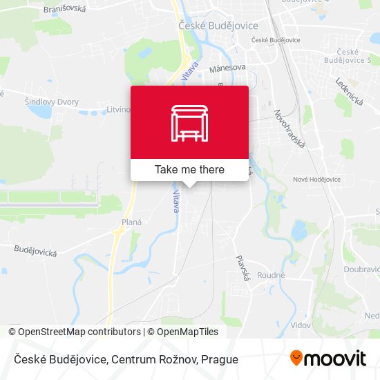 České Budějovice, Centrum Rožnov map