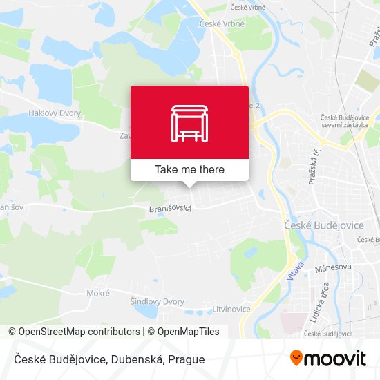 České Budějovice, Dubenská map