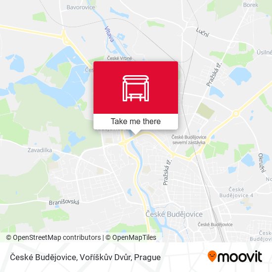 České Budějovice, Voříškův Dvůr map