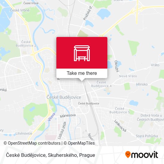 České Budějovice, Skuherského map