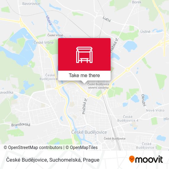 České Budějovice, Suchomelská map