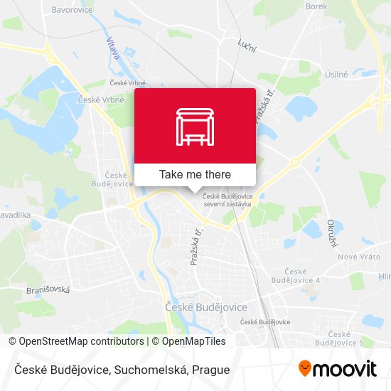 České Budějovice, Suchomelská map