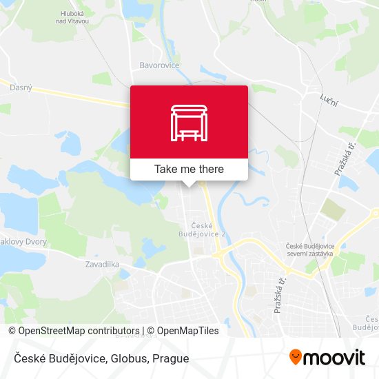 České Budějovice, Globus map