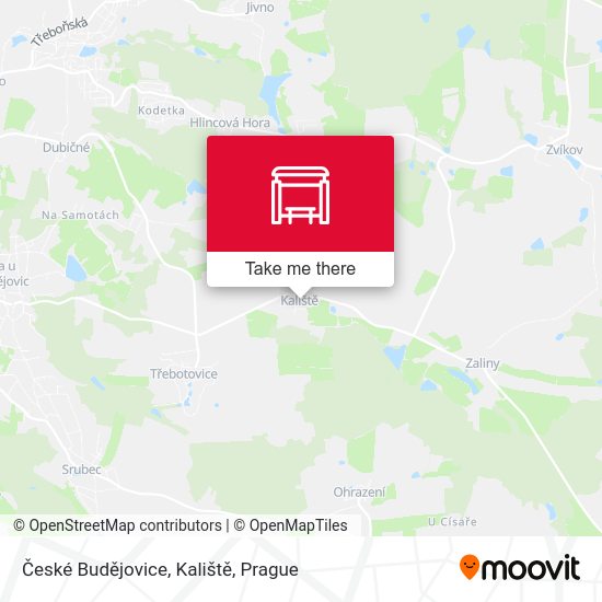 České Budějovice, Kaliště map