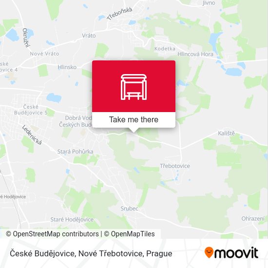 České Budějovice, Nové Třebotovice map