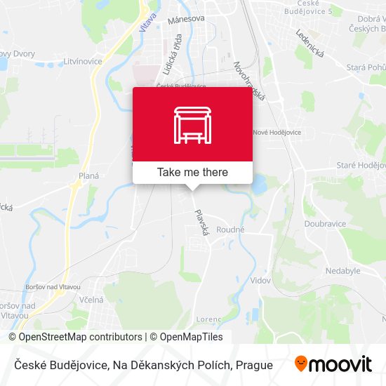 České Budějovice, Na Děkanských Polích map