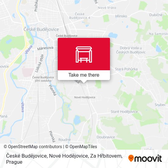 České Budějovice, Nové Hodějovice, Za Hřbitovem map