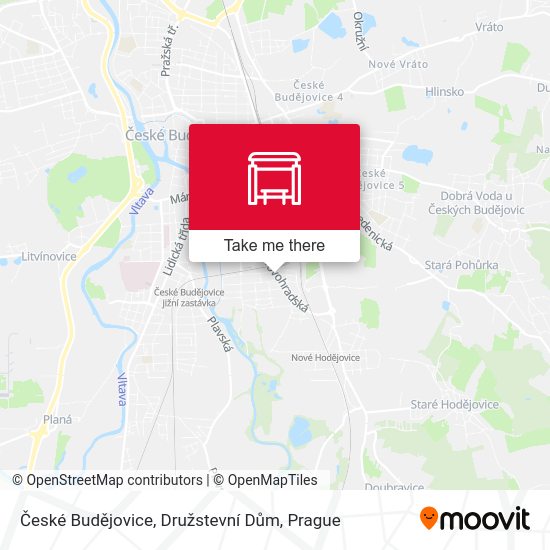 České Budějovice, Družstevní Dům map