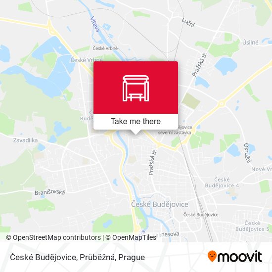 České Budějovice, Průběžná map