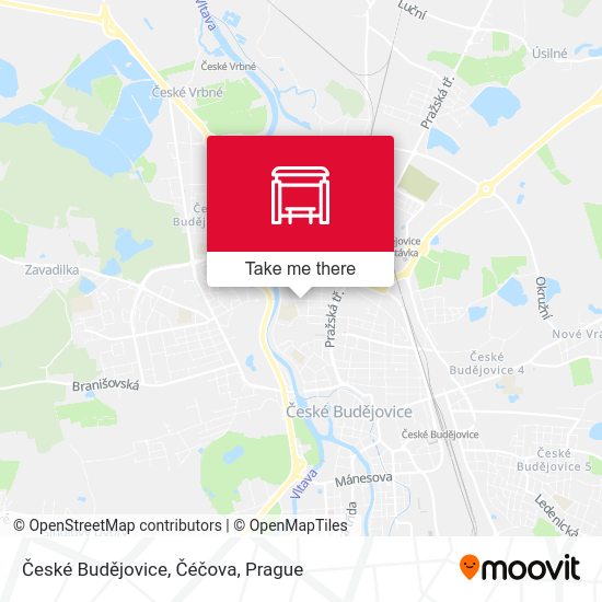 České Budějovice, Čéčova map