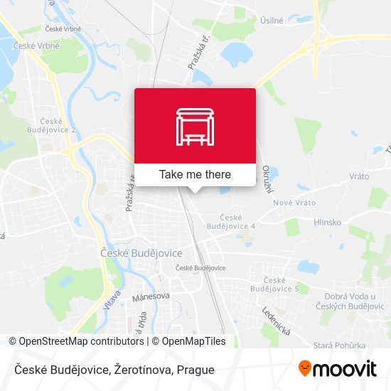 České Budějovice, Žerotínova map