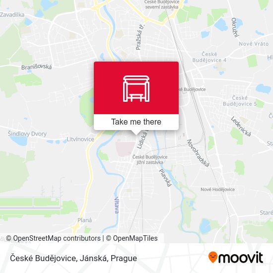 České Budějovice, Jánská map